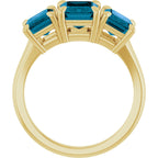 Claw-Prong Three-Stone Ring