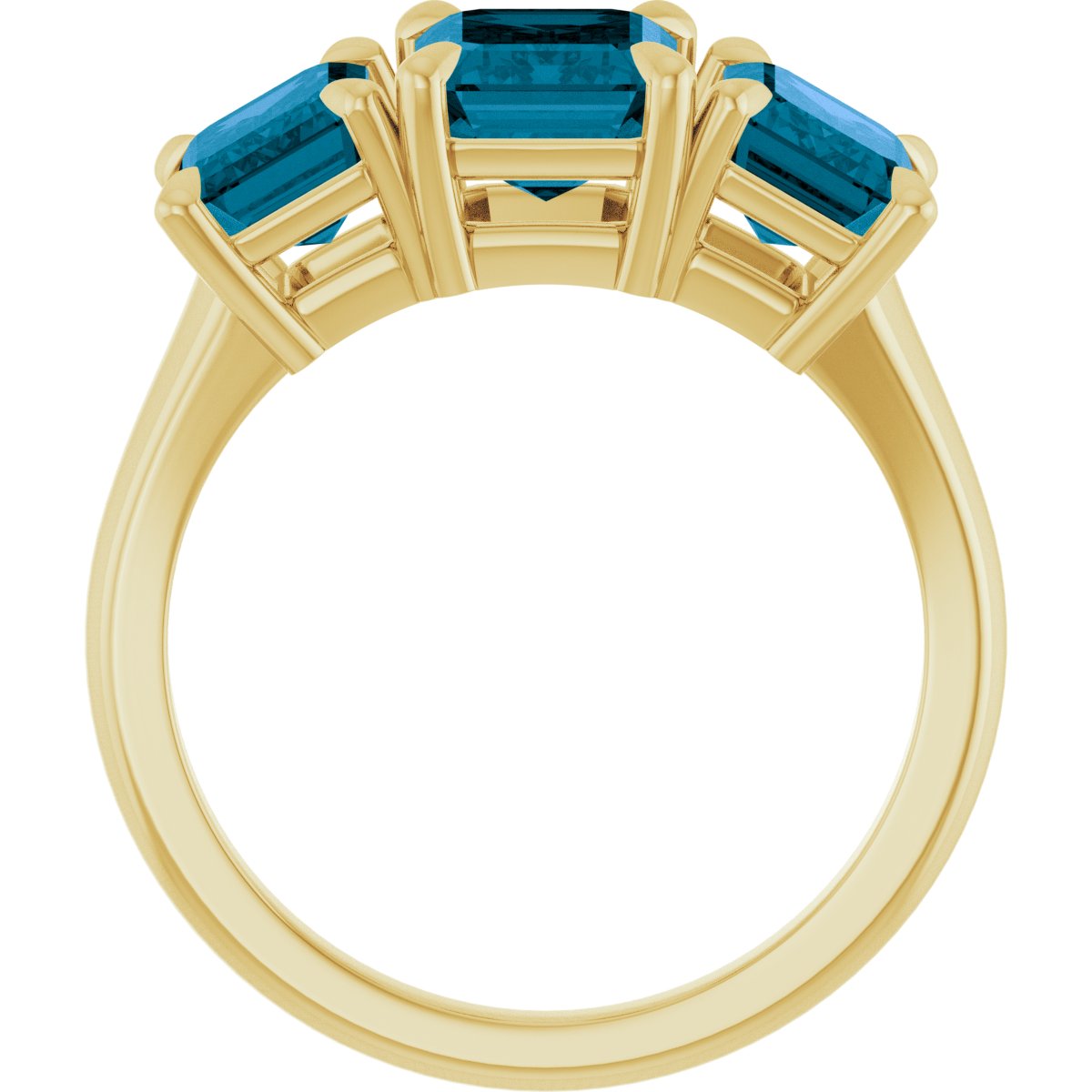 Claw-Prong Three-Stone Ring