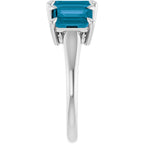 Claw-Prong Three-Stone Ring