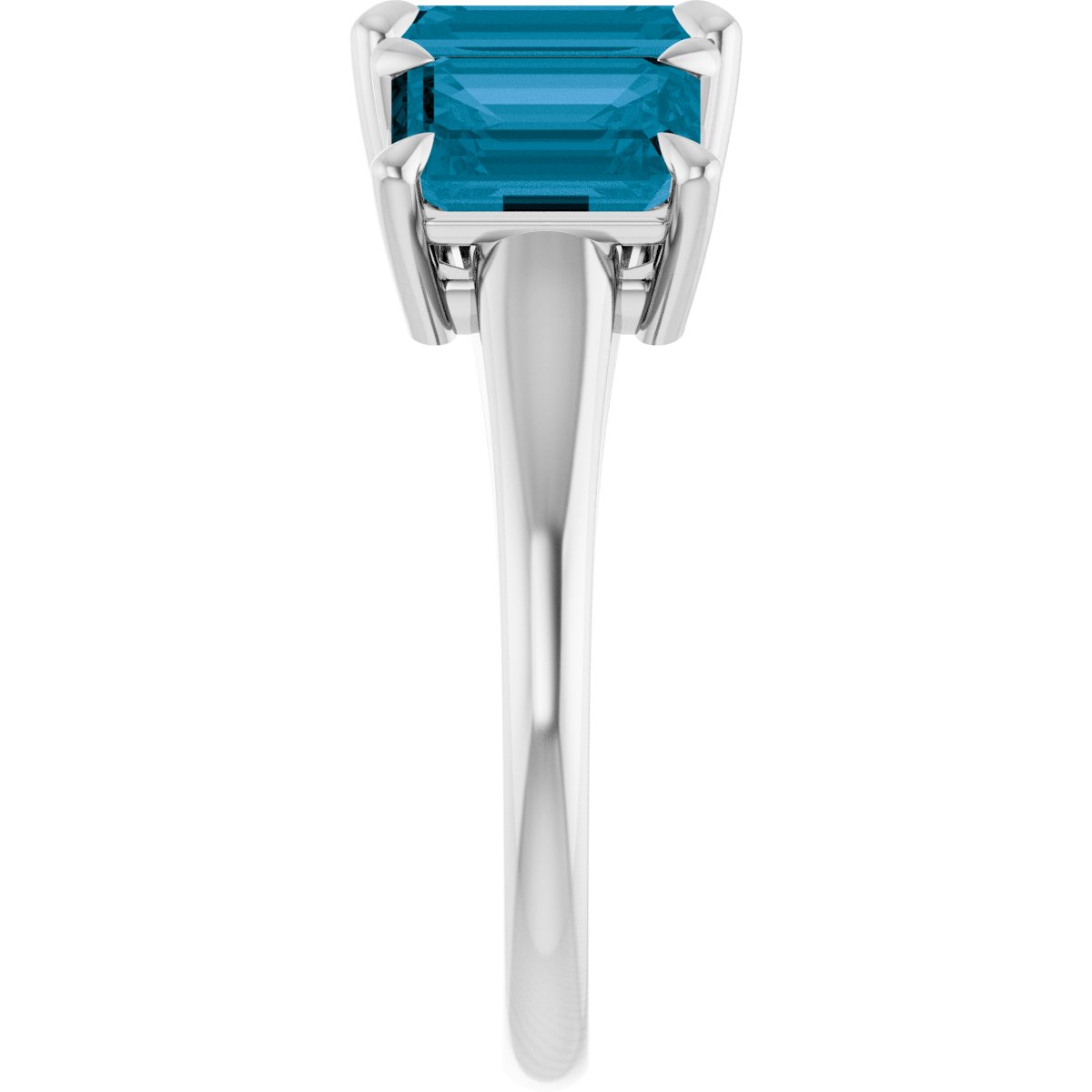 Claw-Prong Three-Stone Ring