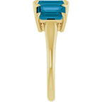 Claw-Prong Three-Stone Ring