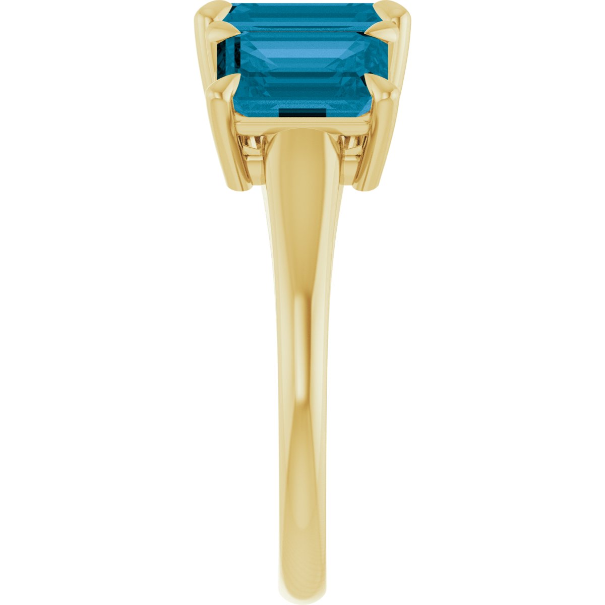 Claw-Prong Three-Stone Ring