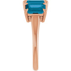 Claw-Prong Three-Stone Ring
