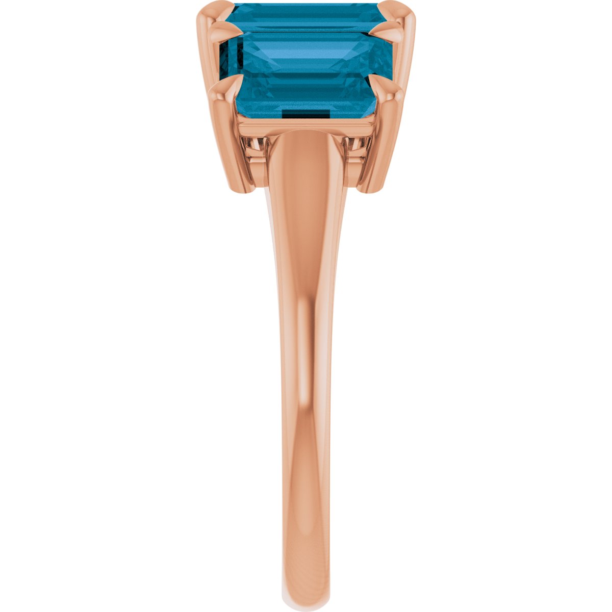 Claw-Prong Three-Stone Ring
