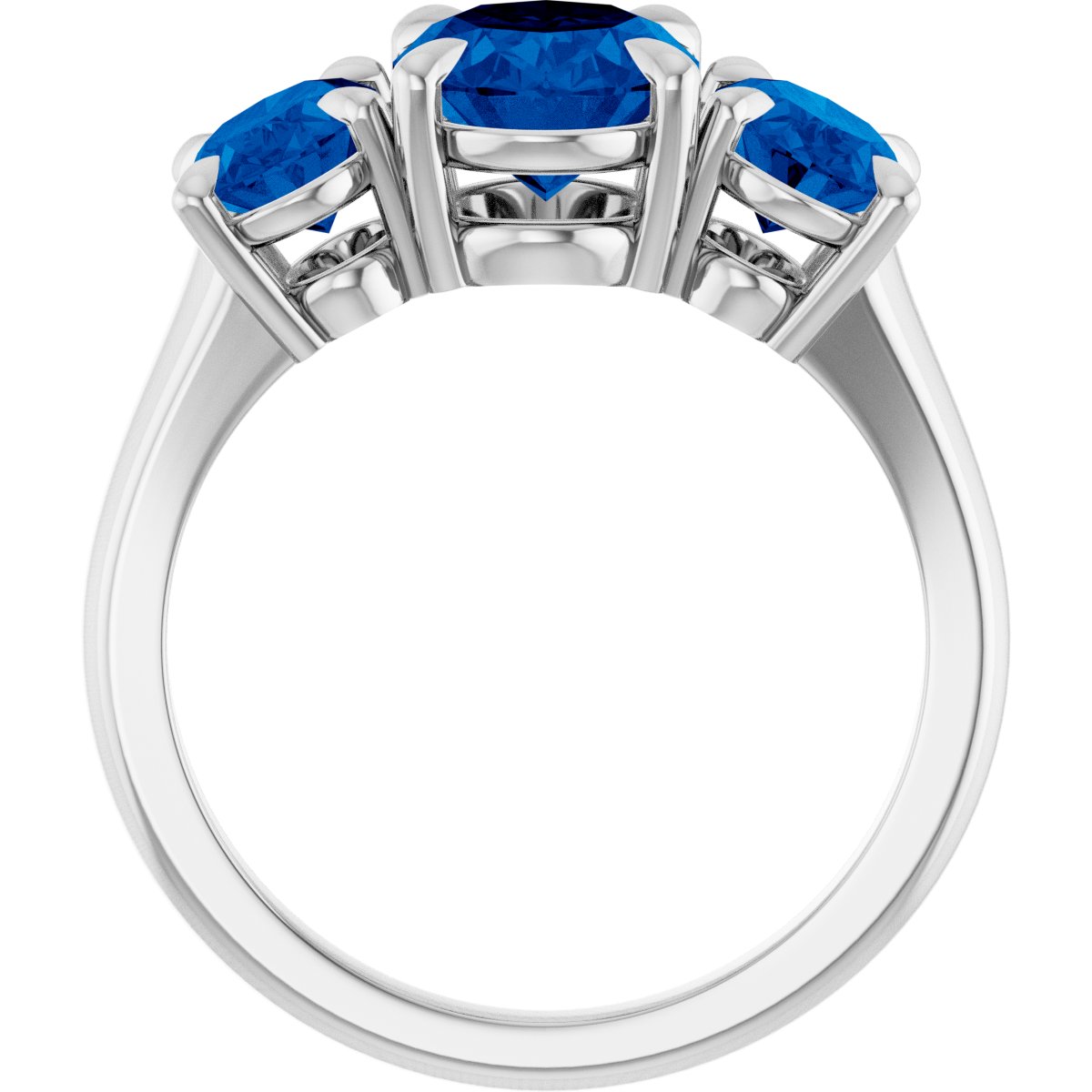 Claw-Prong Three-Stone Ring