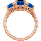 Claw-Prong Three-Stone Ring