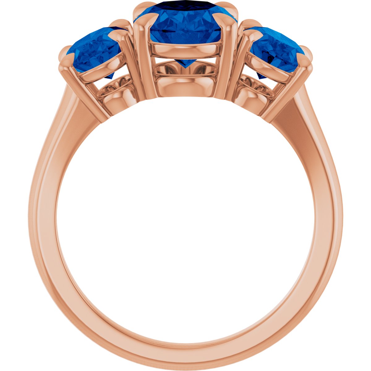 Claw-Prong Three-Stone Ring