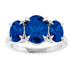 Claw-Prong Three-Stone Ring