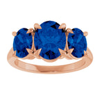 Claw-Prong Three-Stone Ring