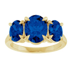 Claw-Prong Three-Stone Ring