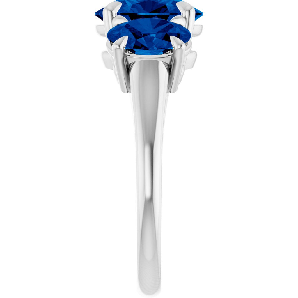 Claw-Prong Three-Stone Ring