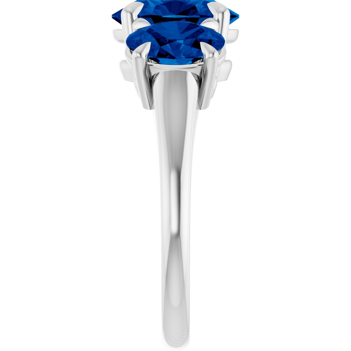 Claw-Prong Three-Stone Ring