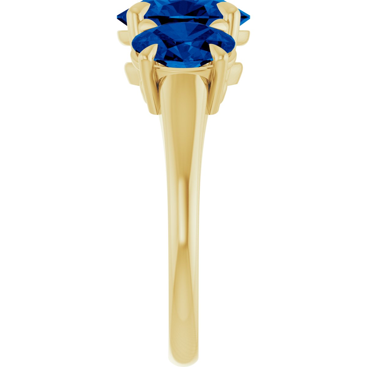 Claw-Prong Three-Stone Ring