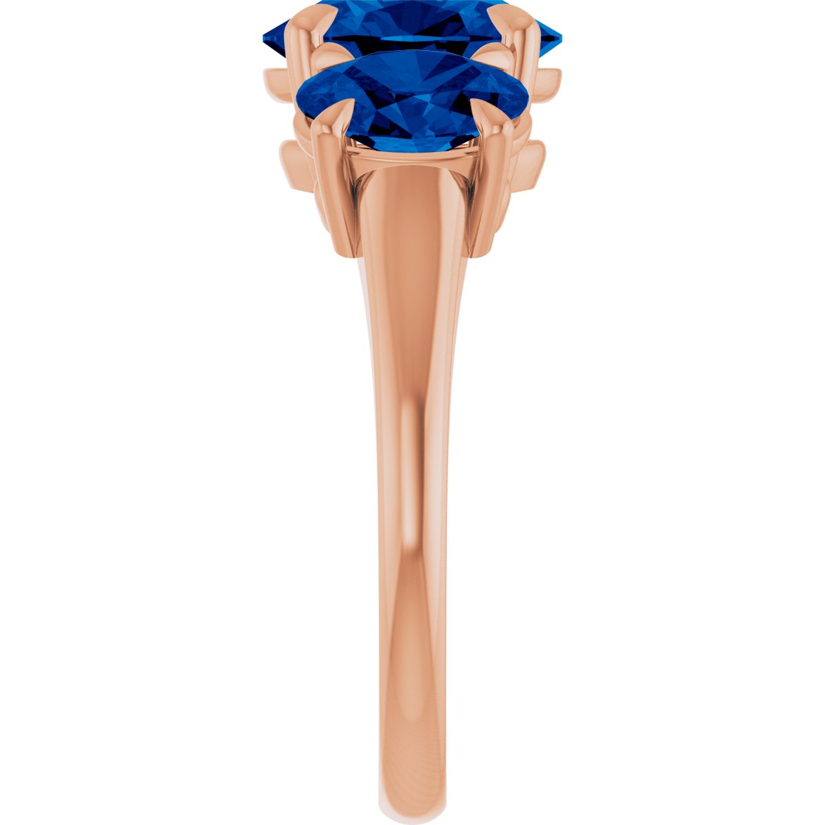 Claw-Prong Three-Stone Ring
