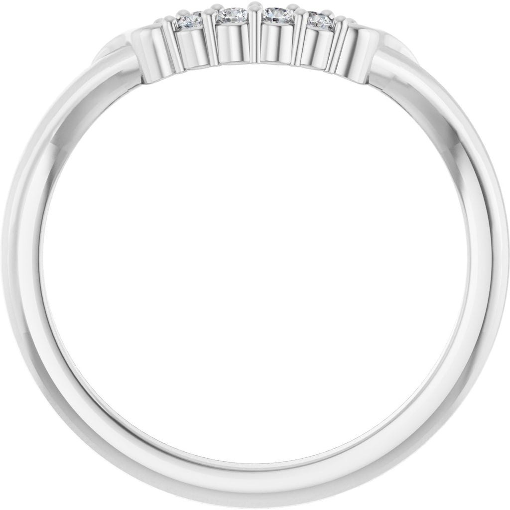 Accented Engagement Ring or Band