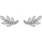 Accented Leaf Earrings