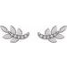 Accented Leaf Earrings