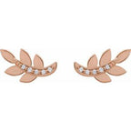 Accented Leaf Earrings