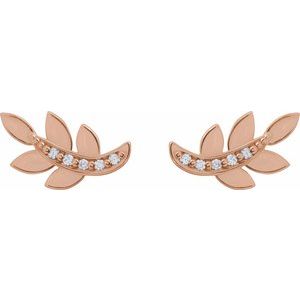 Accented Leaf Earrings