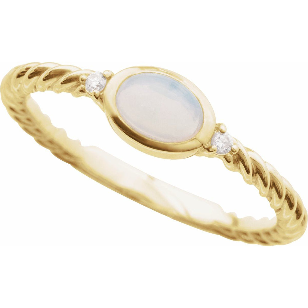Accented Cabochon Ring