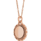 Engravable Scroll Necklace