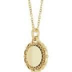 Engravable Scroll Necklace