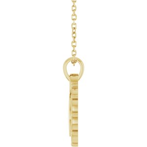 Engravable Scroll Necklace