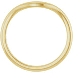 Bezel-Set Three-Stone Engagement Ring or Band