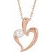 Pearl Heart Necklace or Pendant