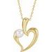 Pearl Heart Necklace or Pendant