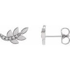 Accented Leaf Earrings