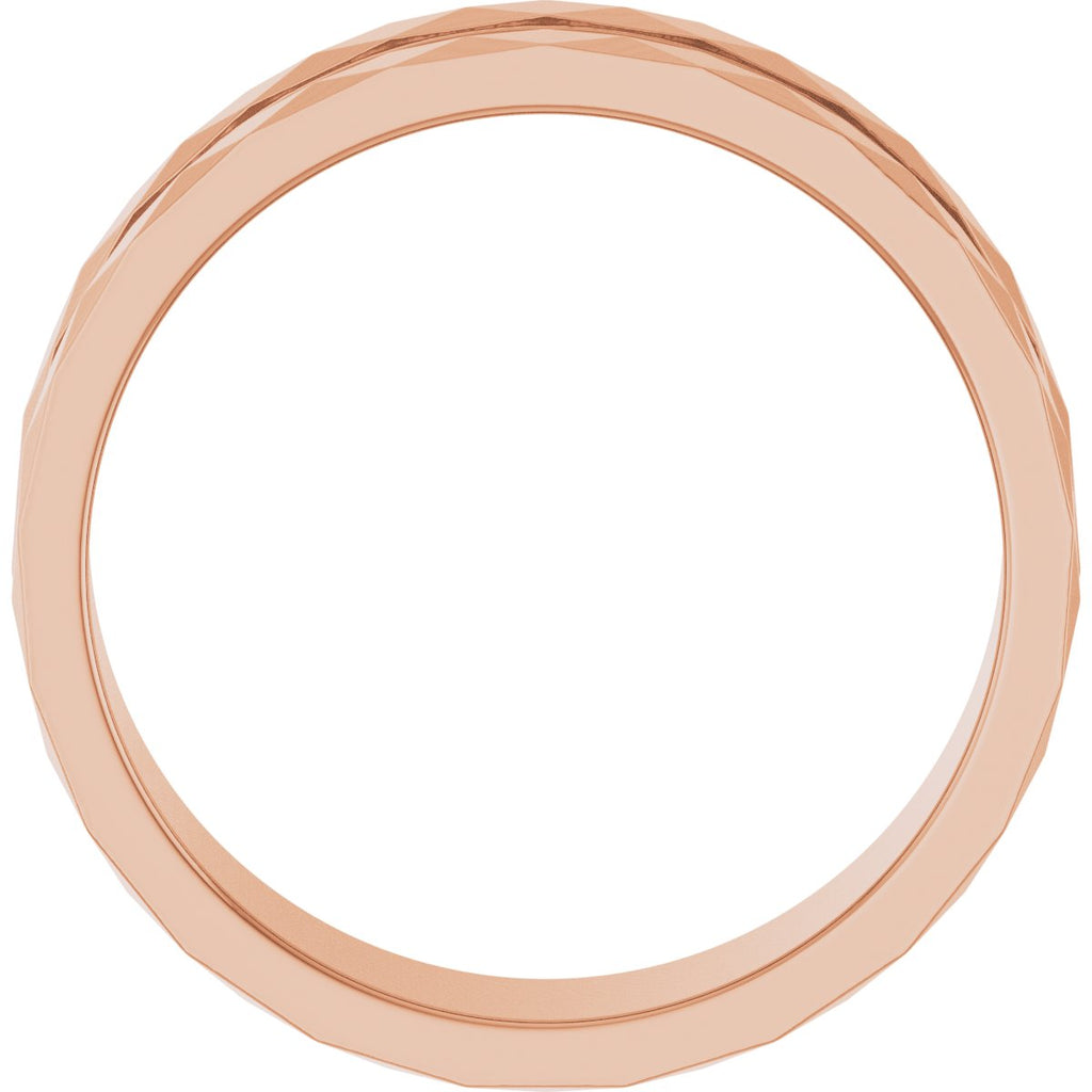 Geometric Faceted Grooved Flat Band