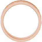 Geometric Faceted Grooved Flat Band