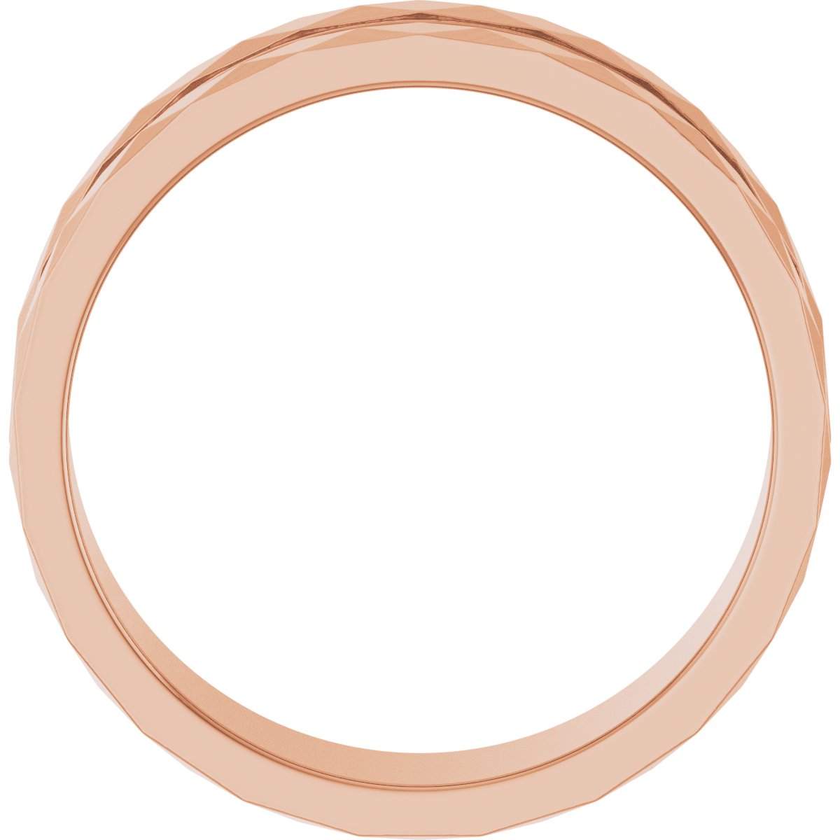 Geometric Faceted Grooved Flat Band