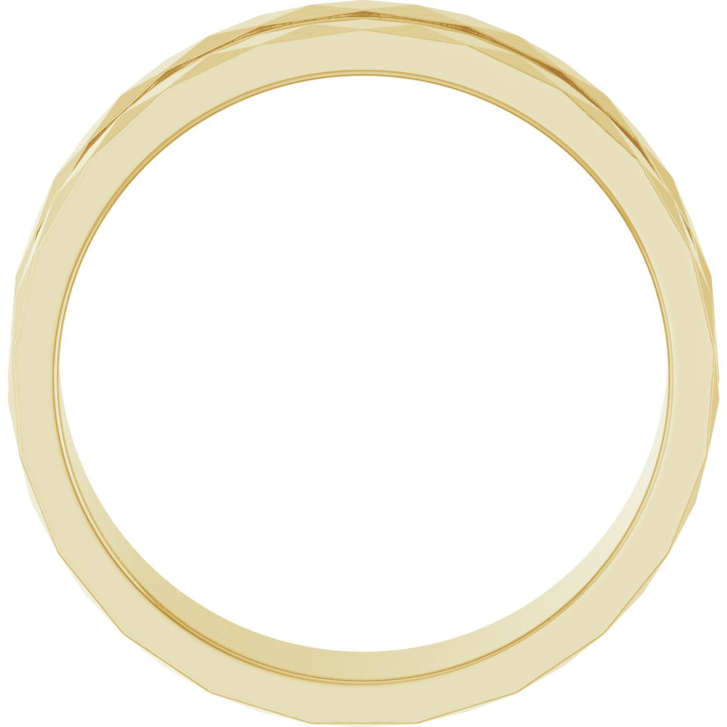 Geometric Faceted Grooved Flat Band