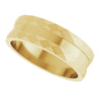 Geometric Faceted Grooved Flat Band