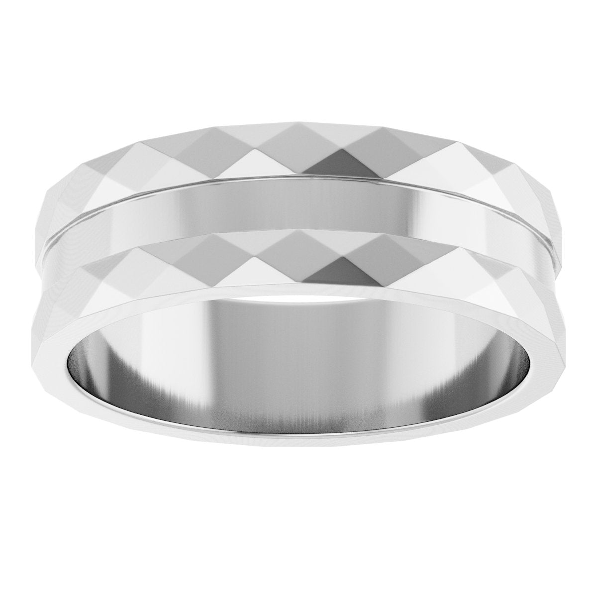 Geometric Faceted Grooved Flat Band