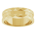 Geometric Faceted Grooved Flat Band
