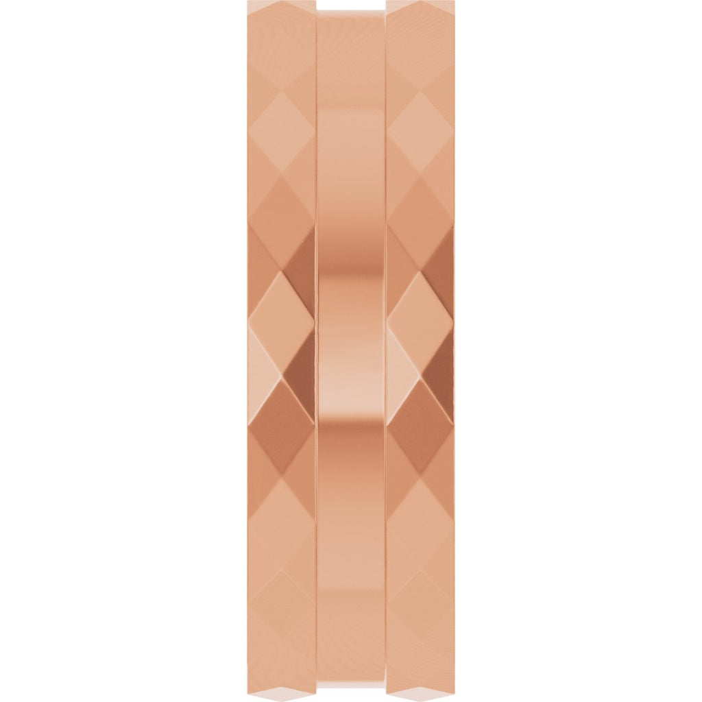 Geometric Faceted Grooved Flat Band