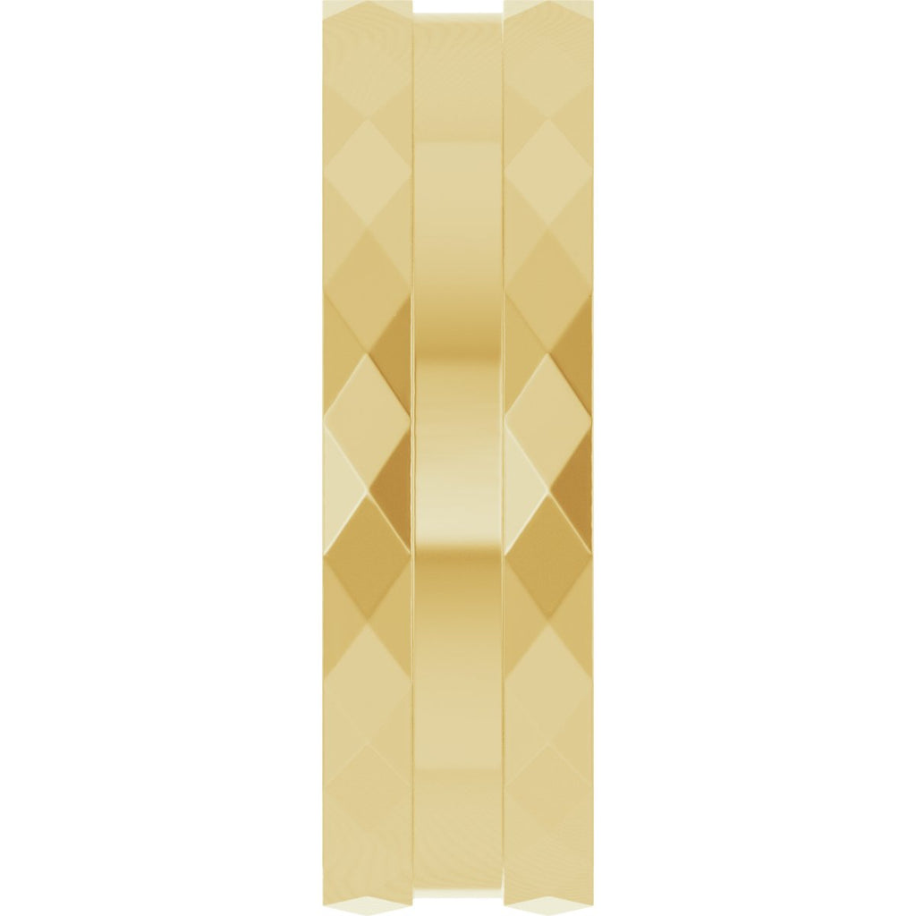 Geometric Faceted Grooved Flat Band