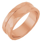 Geometric Faceted Grooved Flat Band
