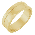 Geometric Faceted Grooved Flat Band
