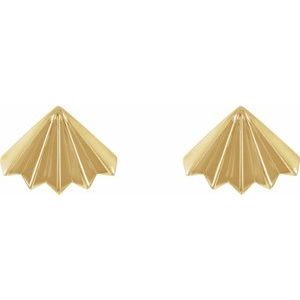 Fan Stud Earrings