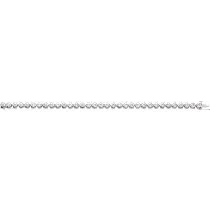 Bezel-Set Line Bracelet