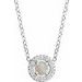 Halo-Style Rose-Cut Necklace or Pendant