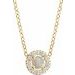 Halo-Style Rose-Cut Necklace or Pendant