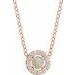 Halo-Style Rose-Cut Necklace or Pendant