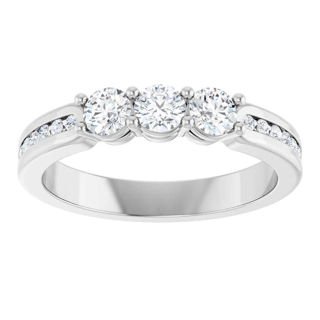Three-Stone Anniversary Band