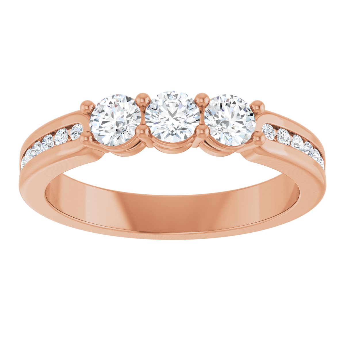 Three-Stone Anniversary Band