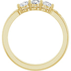 Three-Stone Anniversary Band